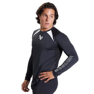 Bauer Performance Long Sleeve Baselayer Top Large Black NWOT Hockey Compression